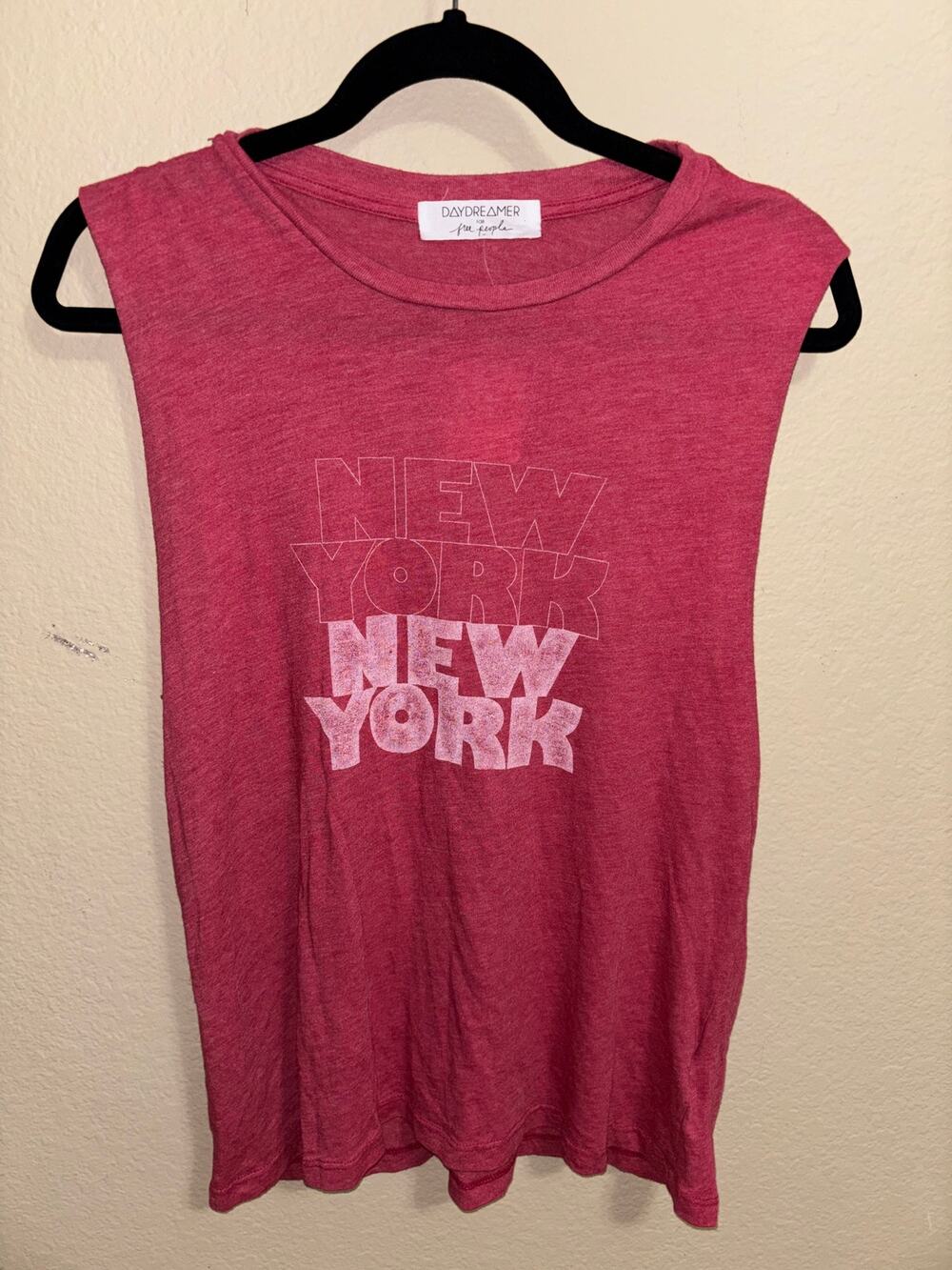 Daydreamer for Free People “New York” Graphic Muscle Te